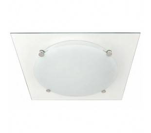 Plafond E27 Nickel mat du verre interne SOLEY-2pour