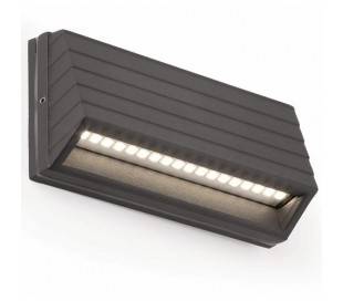LED lampe de mur mur extérieur en aluminium injecté gris foncé - SENA2