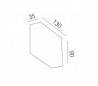 LED lampe de mur mur de jardin aluminium injecté gris foncé - MARAT-2