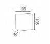 LED lampe de mur extérieur mur du jardin en aluminium injecté gris - DEVA-1
