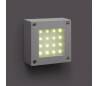 LED lampe de mur extérieur mur du jardin en aluminium injecté gris - DEVA-1