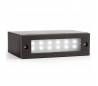 LED Appliques murales encastrées jardin extérieur en aluminium gris foncé - INDI-1