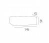LED Appliques murales encastrées jardin extérieur en aluminium gris foncé - INDI-1