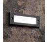 LED Appliques murales encastrées jardin extérieur en aluminium gris foncé - INDI-1