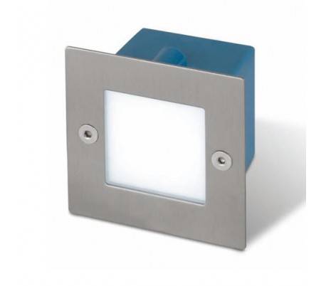 Lampe LED à encastrer jardin en acier coloré nickel mat - MINI-CONTRA