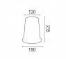 Lampe E27 de jardin en aluminium gris foncé - SURAT