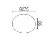 Plafonnier E27 toit en ABS blanc - YEN