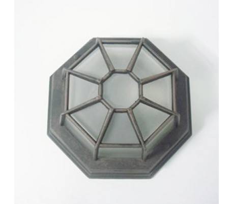 E27 Plafonnier plafond en aluminium injecté externe de couleur rouille - SETO-P