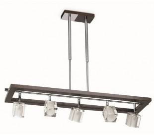 Suspension avec 5 spots 40W G9 - Alamo