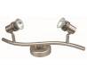 Appliques 2 spots GU10 50W nickel mat - LUNE-2