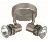 2 plafond spots GU10 50W nickel mat - LUNE-6