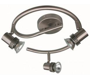 Plafond 3 spots GU10 50W nickel mat - LUNE-5