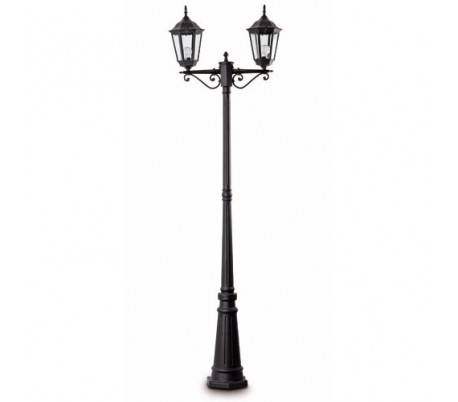 Lampe 2 feux de jardin, aluminium injecté noir - PARIS