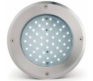 Lampe LED extérieur jardin encastré en acier inoxydable de couleur nickel mat - LED-13