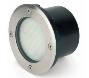 Lampe LED GX53 jardin extérieur encastré en acier inoxydable nickel mat - LIO