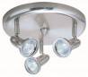 Plafond 3 spots GU10 50W cormato - STAR-7