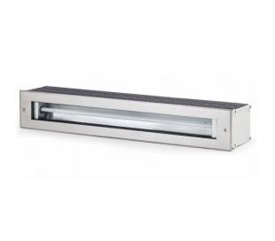 Lampe T5 aluminium encastré jardin nickel mat - MYSORE