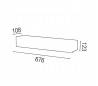 Lampe T5 aluminium encastré jardin nickel mat - MYSORE