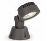 Spot LED lumière chaude de jardin piquet gris foncé - GARDA