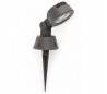 Spot LED lumière chaude de jardin piquet gris foncé - GARDA
