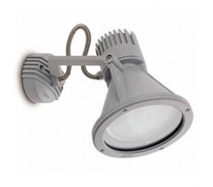 Projecteur phare E27 de jardin en aluminium gris - PROJET