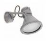 Projecteur phare E27 de jardin en aluminium gris - PROJET