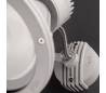 Projecteur phare E27 de jardin en aluminium gris - PROJET