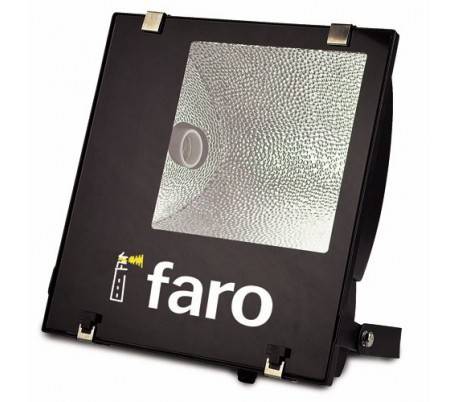 E40 250W projecteur de lumière extérieure en aluminium noir - Sanson-1