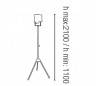 Projecteur de jardin en aluminium blanc R7s - TRIDE
