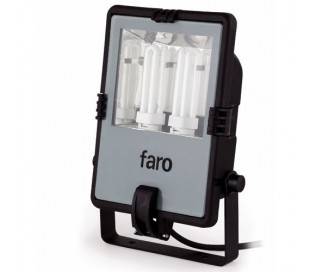 Faro projecteur G24q de la paroi extérieure en noir métallisé - APOLO