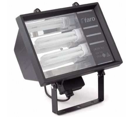G24 projecteur phare mur extérieur en aluminium noir - ELM