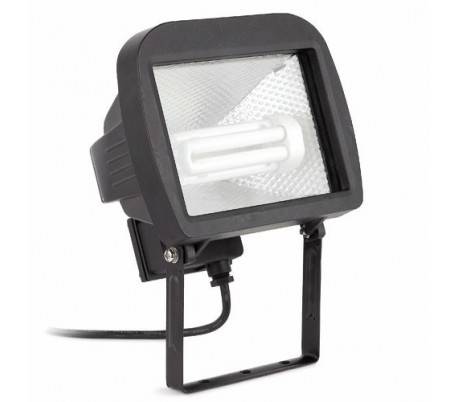 Spotlight projecteur R7s extérieur en aluminium noir - CEDAR