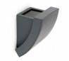 Lampe mur extérieur jardin en aluminium injecté gris foncé - PROA