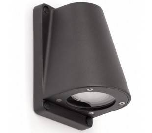 Lampe mur extérieur jardin en aluminium injecté gris foncé - BOSS