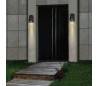 Lampe mur extérieur jardin en aluminium injecté gris foncé - BOSS