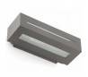 Lampe mur extérieur jardin en aluminium injecté gris foncé - WEST-1