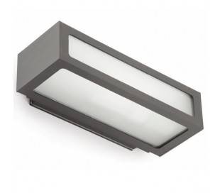 Lampe mur extérieur jardin en aluminium injecté gris foncé - NATRON