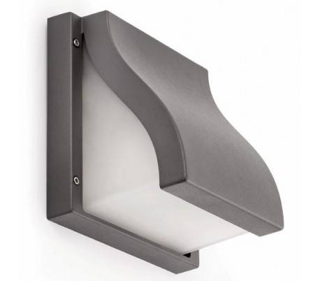 Lampe murale pour le jardin extérieur en aluminium injecté gris foncé - SUMA-G