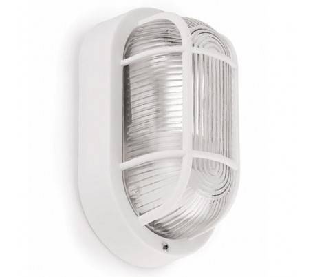 Lampe murale de jardin en plein air en ABS noir - Ovalo