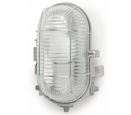 Lampe murale pour l'extérieur jardin en PVC gris - CRYPT