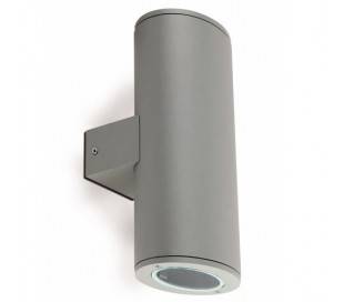 Applique extérieure en aluminium injecté gris foncé - Piston