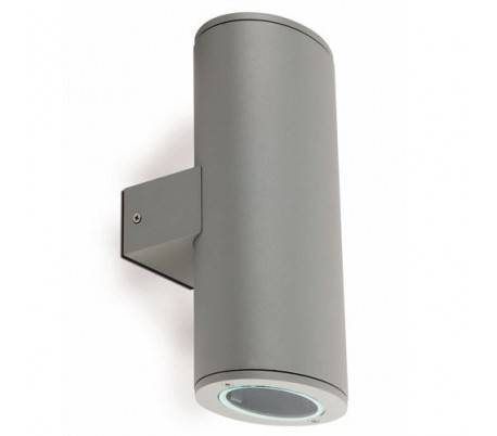 Applique extérieure en aluminium injecté gris foncé - Piston