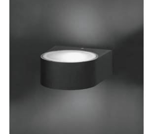 Applique extérieure en aluminium injecté gris foncé - LEY