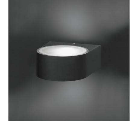 Applique extérieure en aluminium injecté gris foncé - LEY