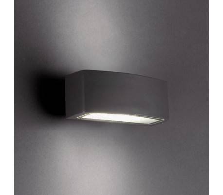 Applique extérieure en aluminium gris foncé - LATINA