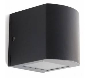 Applique extérieure en aluminium injecté gris foncé - LAME