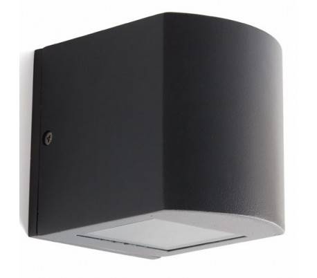 Applique extérieure en aluminium injecté gris foncé - LAME