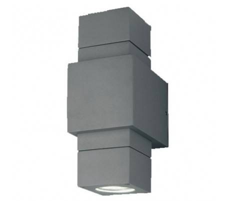 GU10 Lampe Applique extérieure en aluminium gris - MARA-2