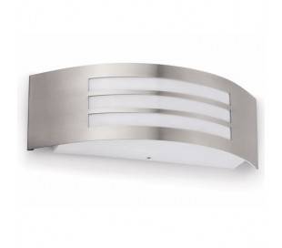 E27 extérieur Applique lampe en acier de couleur nickel mat - DORVAL-2