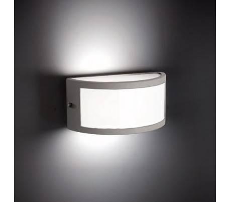 E27 extérieur Applique lampe en aluminium gris - NEGUS